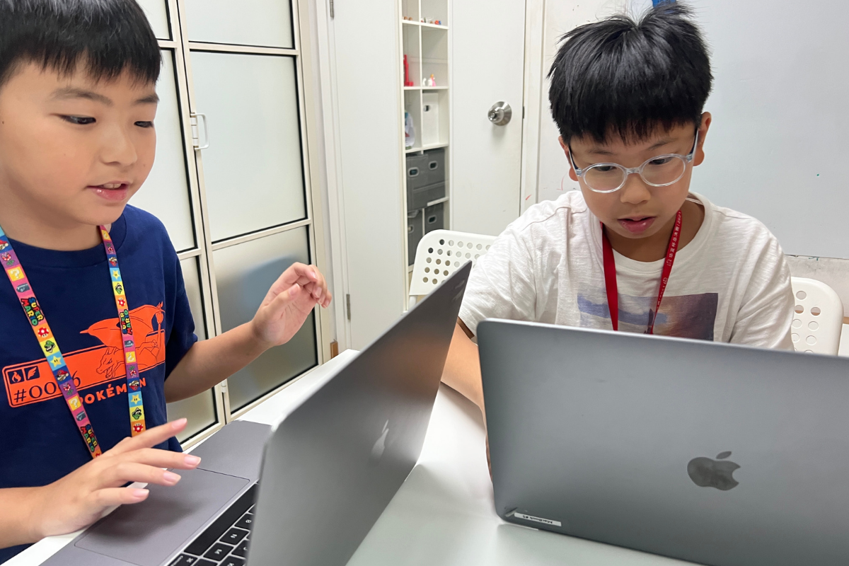 An Encode Education student integrating computational logic into their back-to-school after-school routine in Hong Kong.