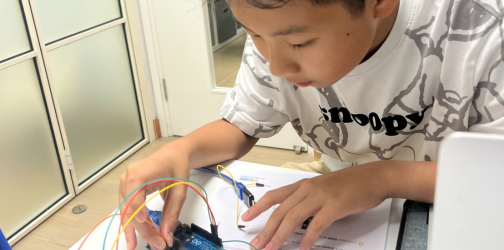 Boy with arduino